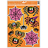 Kleberfreie Fensterfolie mit glitzerndem Halloween-Spinnennetz 42 x 30 cm