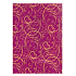 Ditipo Geschenkpapier 70 x 200 cm Weihnachten Luxus - lila Gold Ornamente