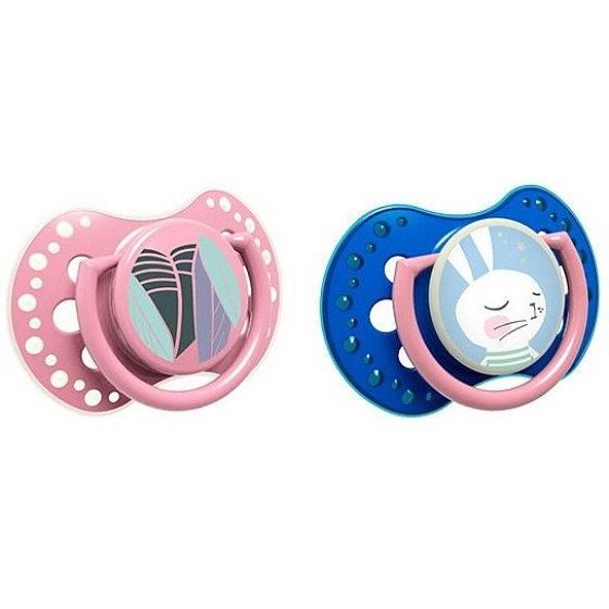 Lovi Rabbit Dynamic Schnuller Silikon Für Kinder 3-6 Monate 2 Stück