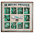 Albi Set mit 10 grünen Metallpuzzles ab 7 Jahren