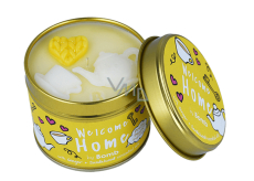 Bomb Cosmetics Welcome Home - Welcome Home Die duftende natürliche, handgefertigte Kerze in einer Blechdose brennt bis zu 35 Stunden