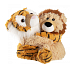 Albi Warm Plüsch mit Lavendelduft Tiger und Löwe in einem Paar 21 cm