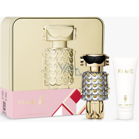 Paco Rabanne Fame Eau de Parfum Nachfüllbarer Flakon 50 ml + Körperlotion 75 ml, Geschenkset für Frauen
