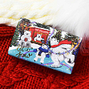 English Soap Polar Bear - Lilac, Ylang Ylang & Rose Christmas natürliche parfümierte Toilettenseife mit Sheabutter 190 g