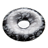 Obsidianflocke Donut Naturstein 30 mm, Rettungsstein