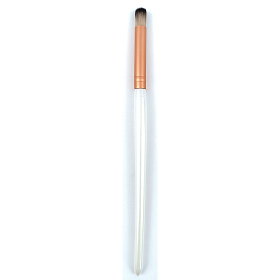 Kosmetikpinsel für Lidschatten rund abgeschrägt Rosegold 17 cm