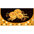 Nekupto Weihnachten Geldumschlag Orange mit Zimt 116 x 220 mm