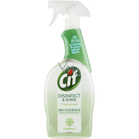 Cif Desinfizieren & Glänzen Universal-Reinigungsspray 100% Natürlich 750 ml Spray