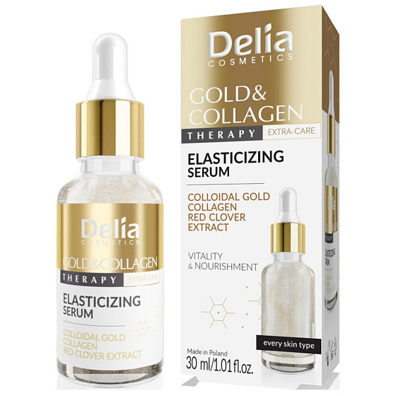 Delia Cosmetics Gold Collagen Therapie Elastizität fördernde Serum 30 ml