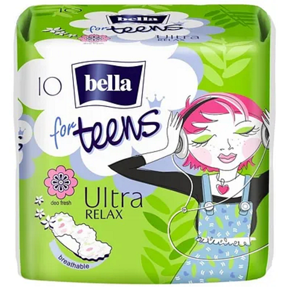 Bella For Teens Ultra Relax hygienické vložky 10 kusů