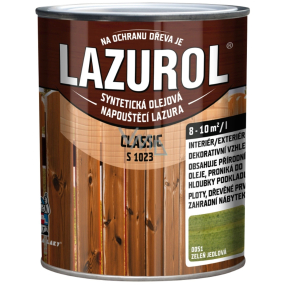 Lazurol Classic S1023 syntetická olejová lazura na dřevo 0051 Zeleň jedle 2,5 l Lazurol Classic S1023 syntetická olejová lazura na dřevo 0051 Zeleň jedle 2,5 l
