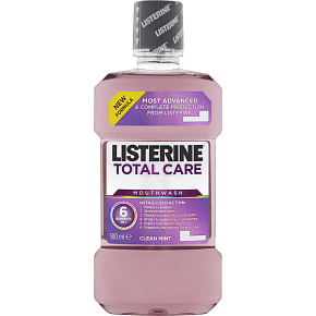 Listerine Total Care Clean Mint Mundwasser für umfassenden Zahnschutz 500 ml Listerine Total Care Clean Mint Mundwasser für umfassenden Zahnschutz 500 ml
