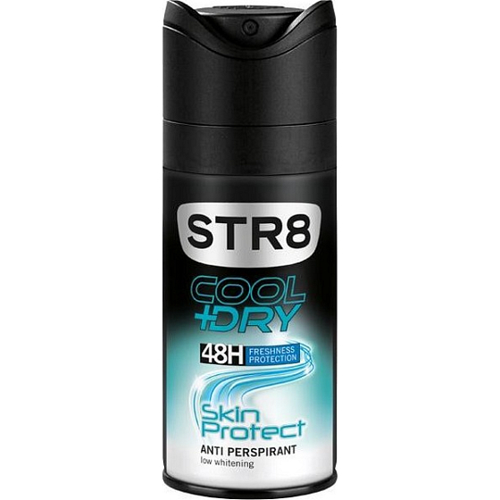 Str8 Cool + Dry Skin Protect 48h Antitranspirant Deodorant Spray für Männer 150 ml