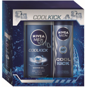 Nivea Men Cool Cool Kick Antitranspirant Spray 150 ml + Cool Duschgel 250 ml Kosmetikset