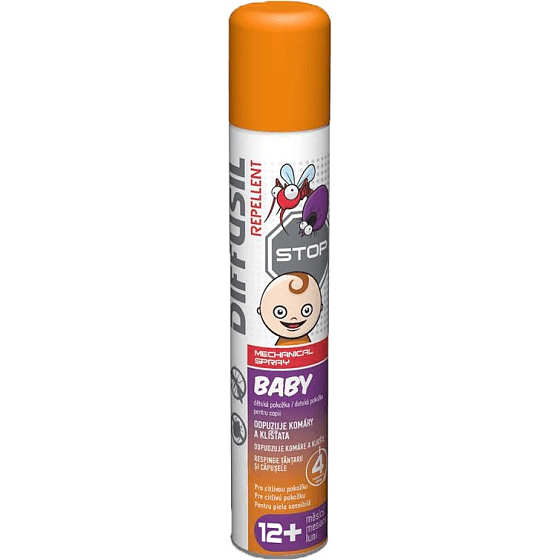 Diffusil Baby Repellent für empfindliche Haut 12+ Monate Mechanisches Spray für Kinder 100 ml