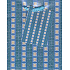 Nekupto Geschenk Papiertüte 14 x 11 x 6,5 cm Blaue Blumen 1 Stück 806 40 BS