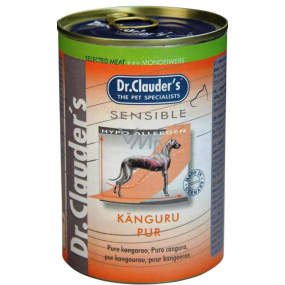 DR. Clauders Sensible Kangaroo Fleisch, für erwachsene empfindliche Hunde 100% Fleisch 400 g