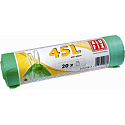 Alufix Müllsäcke einziehbar grün, 14 µm, 45 Liter, 60 x 60 cm, 20 Stück