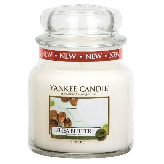 Yankee Candle Shea Butter Klassische Sheabutter Klassisches mittleres Glas 411 g