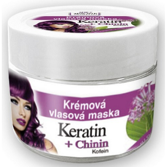 Bione Cosmetics Keratin & Chinin Creme Haarmaske 260 ml