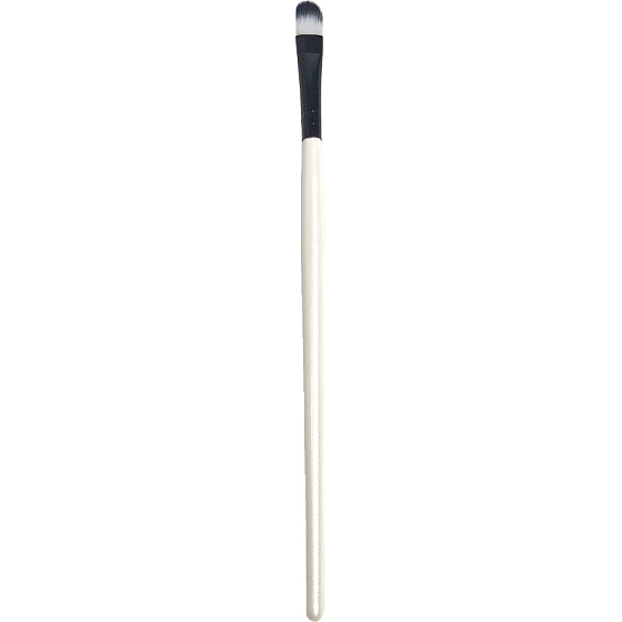 Kosmetische Lidschattenpinsel schwarz und weiß gerundet 18 cm 30190