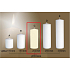 Lima Gastro glatte Kerze Elfenbein Zylinder 80 x 200 mm 1 Stück