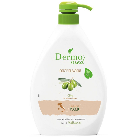 Dermomed Bio Oliva cremiger Flüssigseifenspender 600 ml