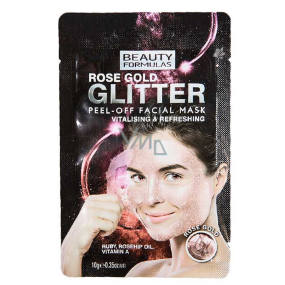 Beauty Formulas Rose Gold glitzernde Peeling-Gesichtsmaske 10 g