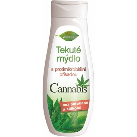 Bione Cosmetics Cannabis Flüssigseife mit antimikrobiellem Zusatz 300 ml