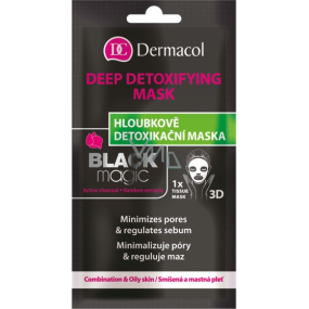 Dermacol Black Magic Textile Entgiftungsmaske 15 ml