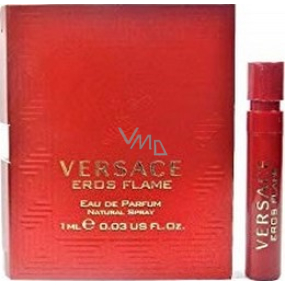 Versace Eros Flame parfümiertes Wasser für Männer 1 ml mit Spray, Fläschchen