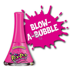 Bo-Po Peeling Nagellack rosa mit Blow-A-Bubble Duft für Kinder 5,5 ml