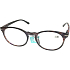 Berkeley Lesebrille +1.0 violettbraune Kunststoff-Rundgläser 1 Stück MC2171