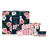Baylis & Harding Frische Rosen Duschgel 300 ml + Badeschaum 300 ml + Körper- und Handlotion 130 ml + Reinigungsgel 130 ml + Toilettenseife 100 g + Badekristalle 100 g + Waschlappen, Kosmetikset