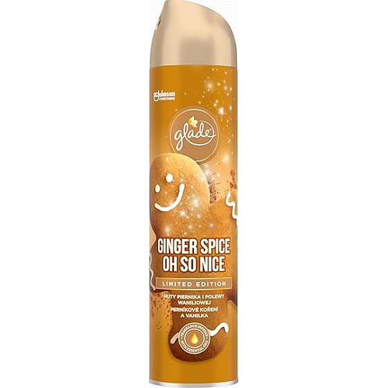 Glade Ginger Spice Oh so schön mit dem Duft von Lebkuchengewürzen und Vanille-Lufterfrischer-Spray 300 ml