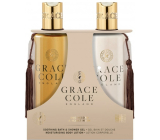 Grace Cole Oud Accord & Velvet Musk - Duschgel aus Oud-Holz und Samtmoschus 300 ml + Körperlotion 300 ml, Kosmetikset