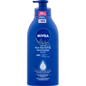 Nivea Body Milk Reichhaltige pflegende Körperlotion für sehr trockene Haut mit einer 625 ml Pumpe