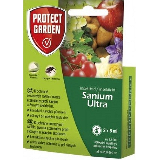 Protect Garden Sanium Ultra Insektizid zum Schutz von Zierpflanzen, Obst und Gemüse 2 x 5 ml
