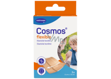 Cosmos Flexibles elastisches Textilpflaster 6 x 10 cm 5 Stück