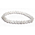 Crystal Pucked Armband elastisch Naturstein, Perle 6 mm / 16 - 17 cm, Stein Steine