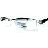 Berkeley Lesebrille Dioptrien +2,5 Kunststoff transparent, schwarzer Seitenrahmen 1 Stück MC2222