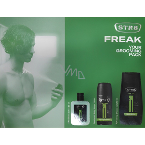 Str8 FR34K Aftershave 50 ml + Deodorant Spray 150 ml + Duschgel 250 ml, Kosmetikset für Männer