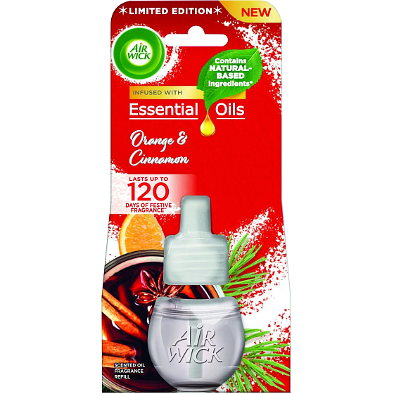 Air Wick Essential Oils Orange & Zimt elektrischer Lufterfrischer 19 ml