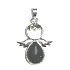 Obsidian Engel Schutzengel Anhänger Naturstein 3,5 x 2,5 mm, Rettungsstein