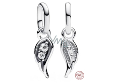 Charms Sterling Silber 925 Engelsflügel - Mini Medaillon, Anhänger für Liebesarmband