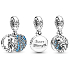 Charm Sterling Silber 925 Disney Ice Kingdom Elsa Anhänger Armband Film