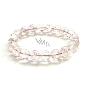 Azeztulite rosa Armband elastischer Naturstein 9 mm / 16-17 cm Hochfrequenzenergie, Stein des Lichts und der Klarheit Azeztulite rosa Armband elastischer Naturstein 9 mm / 16-17 cm Hochfrequenzenergie, Stein des Lichts und der Klarheit