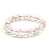 Azeztulite rosa Armband elastischer Naturstein 9 mm / 16-17 cm Hochfrequenzenergie, Stein des Lichts und der Klarheit