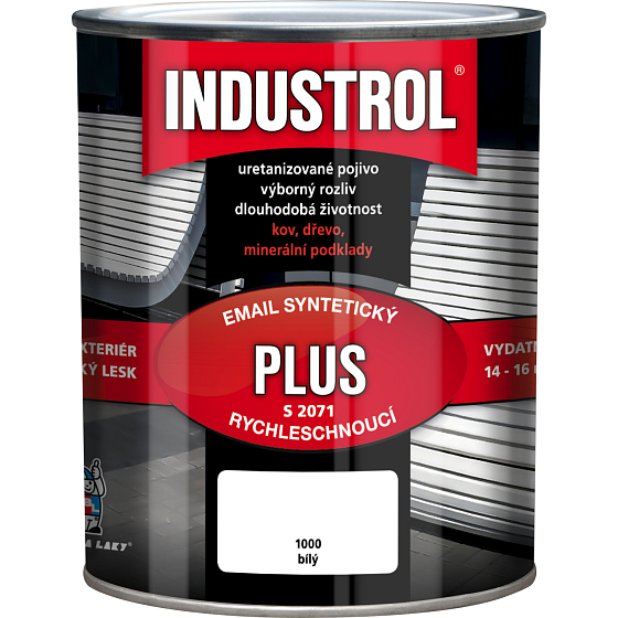 Industrol Plus Decklack für Metall und Holz S2071, 1000 weiß, 750 ml