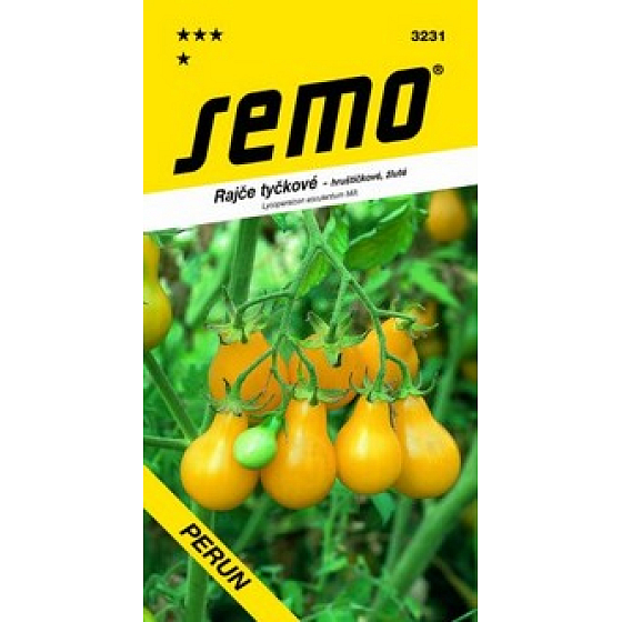 Semo Stangen-Tomaten - birnenförmig gelb Perun 0,2 g